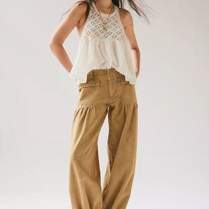 NWT We The Free Lotus Balloon Jeans/Mustard/ size 28